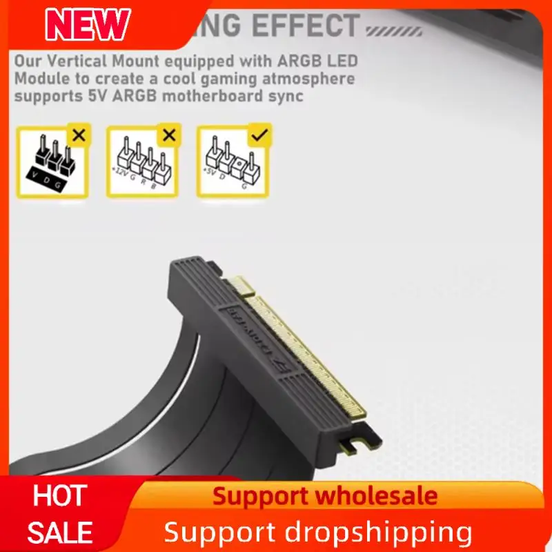 Superb Vertical Graphics Card Holder Kit Video Card Support Kit With GPU Bracket Holder White