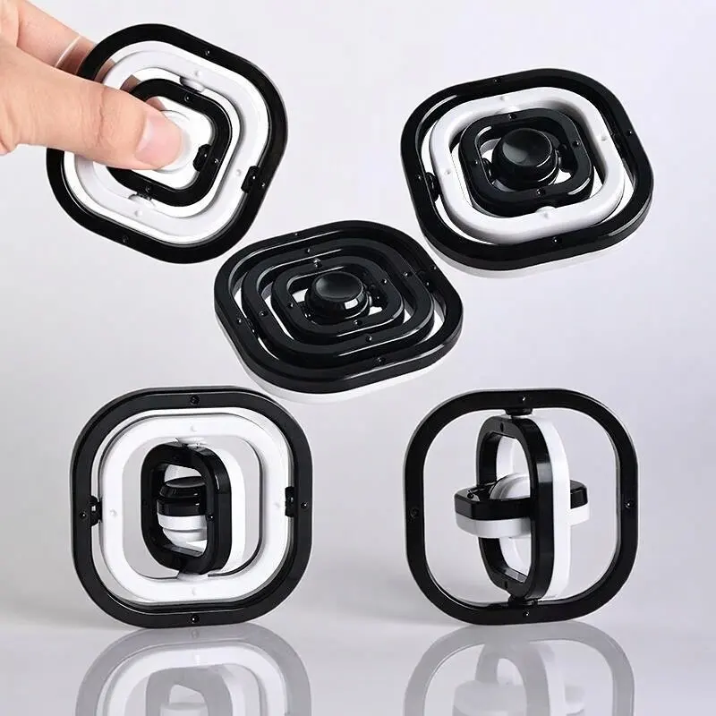 Zabawka 3D Flip Fidget Nowy Spinner na Palce Żyroskop - Redukcja Stresu Autyzm ADHD Dzieci Dorosły Sensoryczny Prezent do Ręki
