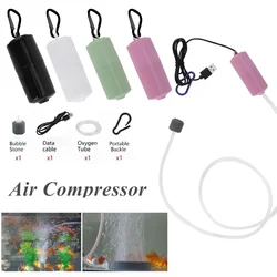 Aquarium Oxygen Air Pump USB Small Oxygenator for Fish Tank Silent Air Compressor Mini Aerator Portable Fish Tank Accessories