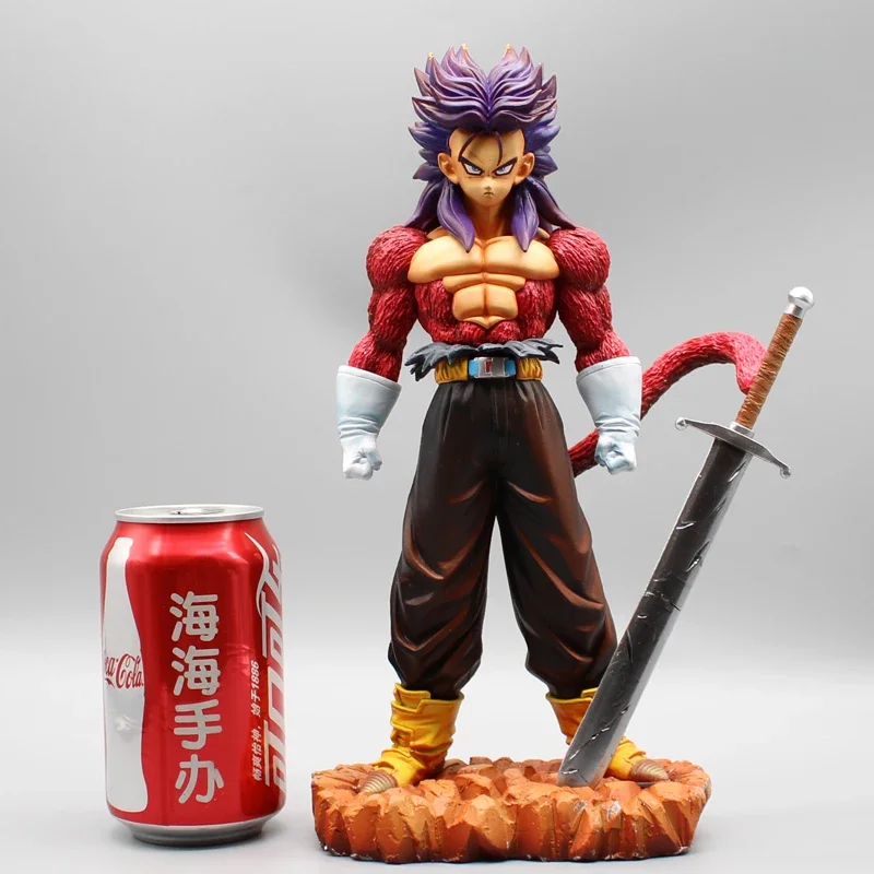 Dragon Ball Gk Super Four Trunks Super Saiyan Repaint Magic Change Hand-made Ornament Model Anime Peripheral Static Toys