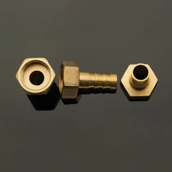Pipe Fittings Brass ID 6mm-16mm Hose Connector M6 M8 M10 M12 M14 M16 M18 M20 M22Female Thread Fuel Air Gas Water Tube Oil