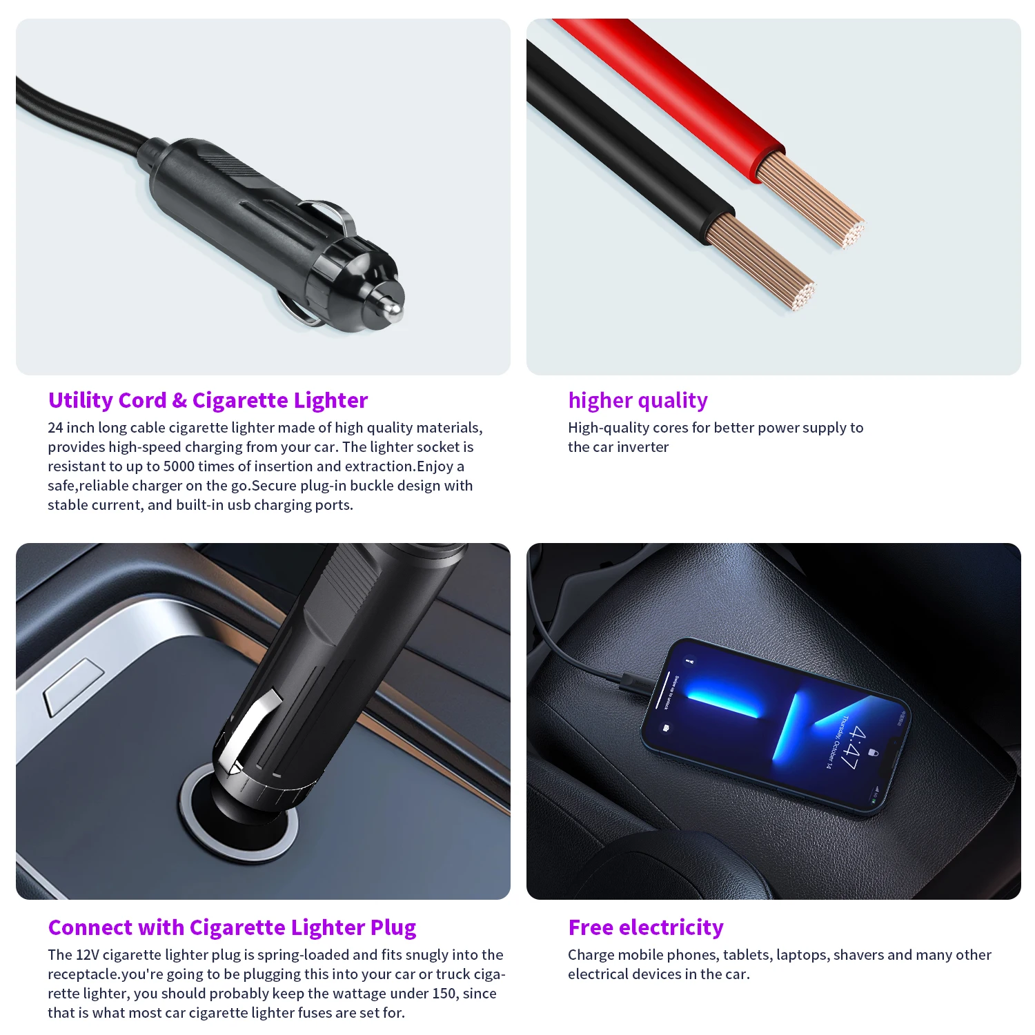 500 واط/300 واط سيارة العاكس DC12V AC110V تحويل الطاقة عاكس صغير محمول مع USB 5 فولت 3.1A الناتج مقبس الولايات المتحدة