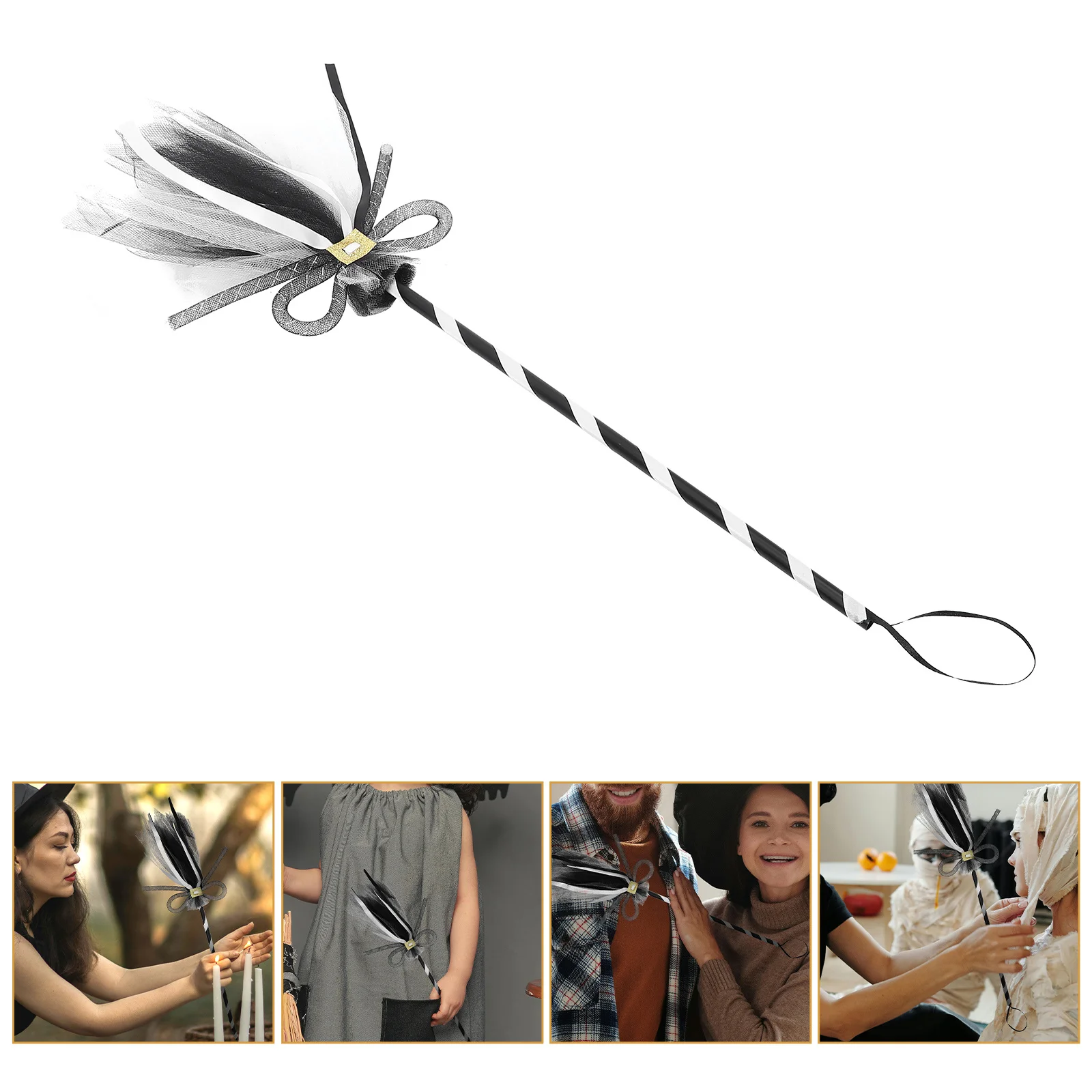 

Witch Decor Broomstick Halloween for Costume Parties Cosplay Party Decoration Prop Ornament