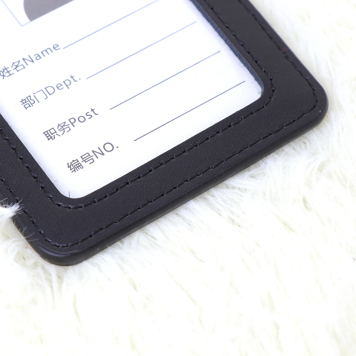 

2 Pcs Hood Waterproof Badge Holder Holders ID Work Permit Black Staff