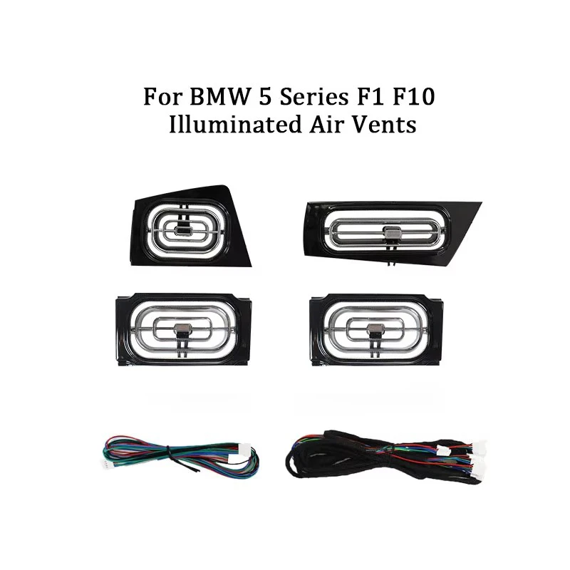 

LED Vent Ambient Light For BMW 5 Series 6GT G30 G05 G06 G07 G01 G02 X3 X4 X5 X6 X7 Car Turbine Air Outlet Nozzle Decorative Lamp