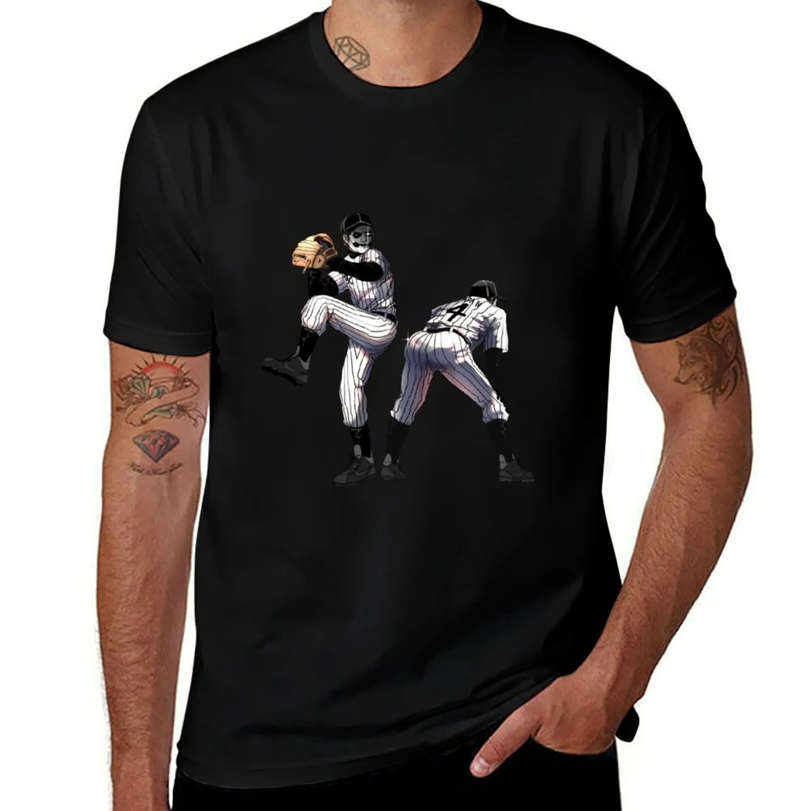 silly satanic pope plays baseball T-Shirt Quick Dry Outdoor Sports T-Shirt