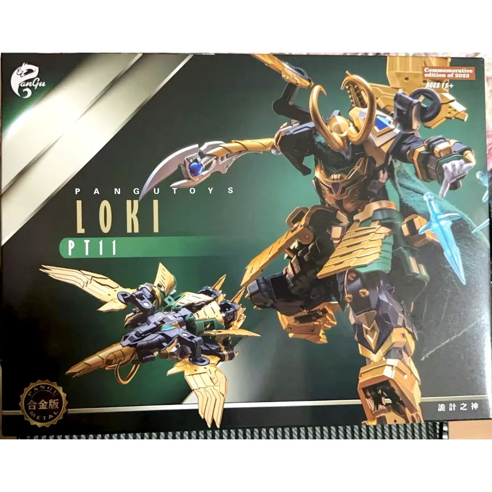 Pangu Modelo Odin's Son Loki PT11 Mech Brinquedo de deformação de aeronave com acabamento em liga