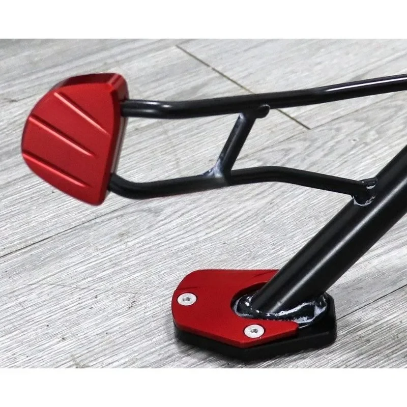 Motorcycle CNC Aluminum Foot Stand Enlarged Plate For SYM ADXTG 400 Side Support Kickstand Enlarger Pad Accessories view 4