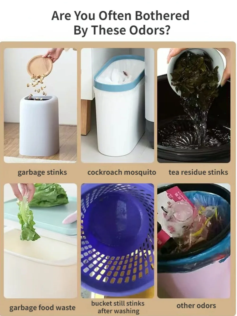 Rubbish Deodorant Kitchen Trash Can Household Garbage Car Interior Freshener Spray Toilet Waste Odor Elimination Cleaning Agent