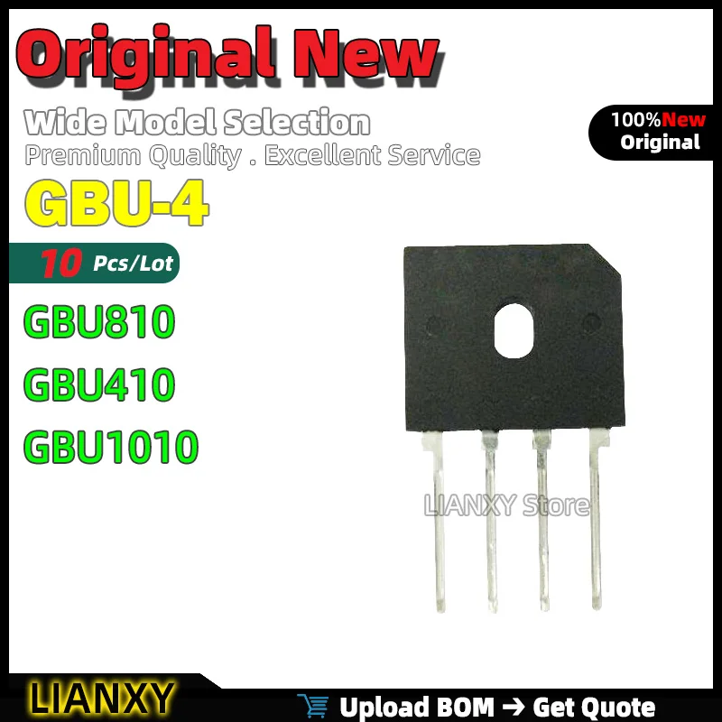 10Pcs GBU-4 GBU810 …
