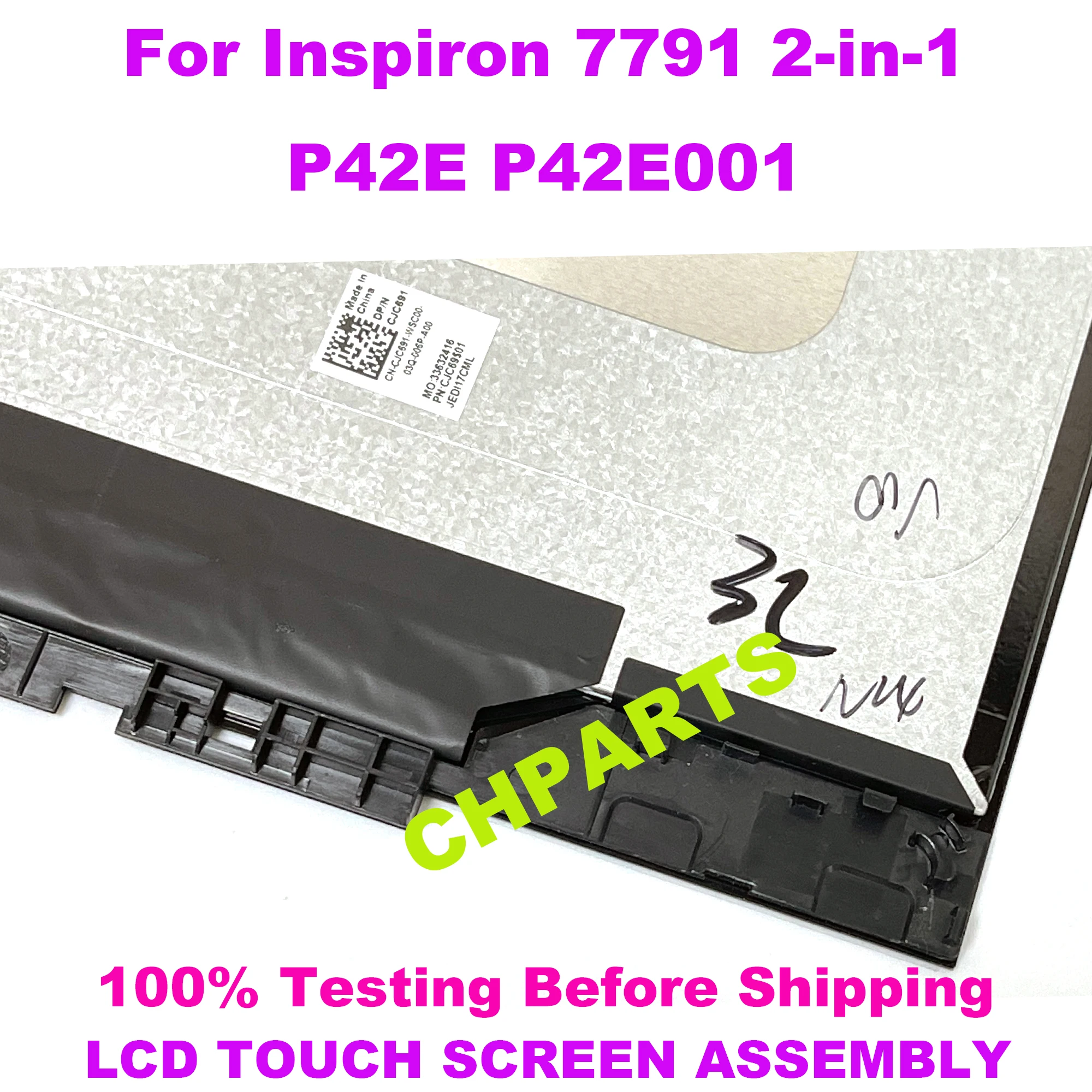 Imagem -05 - Fhd 1080p Lcd Tela de Toque para Dell Inspiron 7791 2-em1 P42e P42e001 Painel de Montagem de Substituição do Portátil Display 17.3