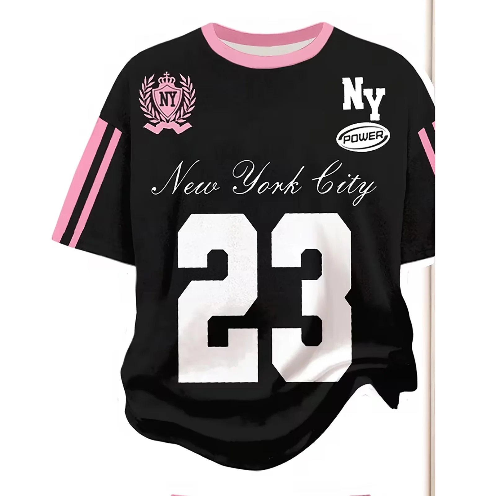 Girls Athletic Set Number Print Short Sleeve Tee and Elastic Waistband Flared Pants Quick Dry Lightweight for Daily Sport