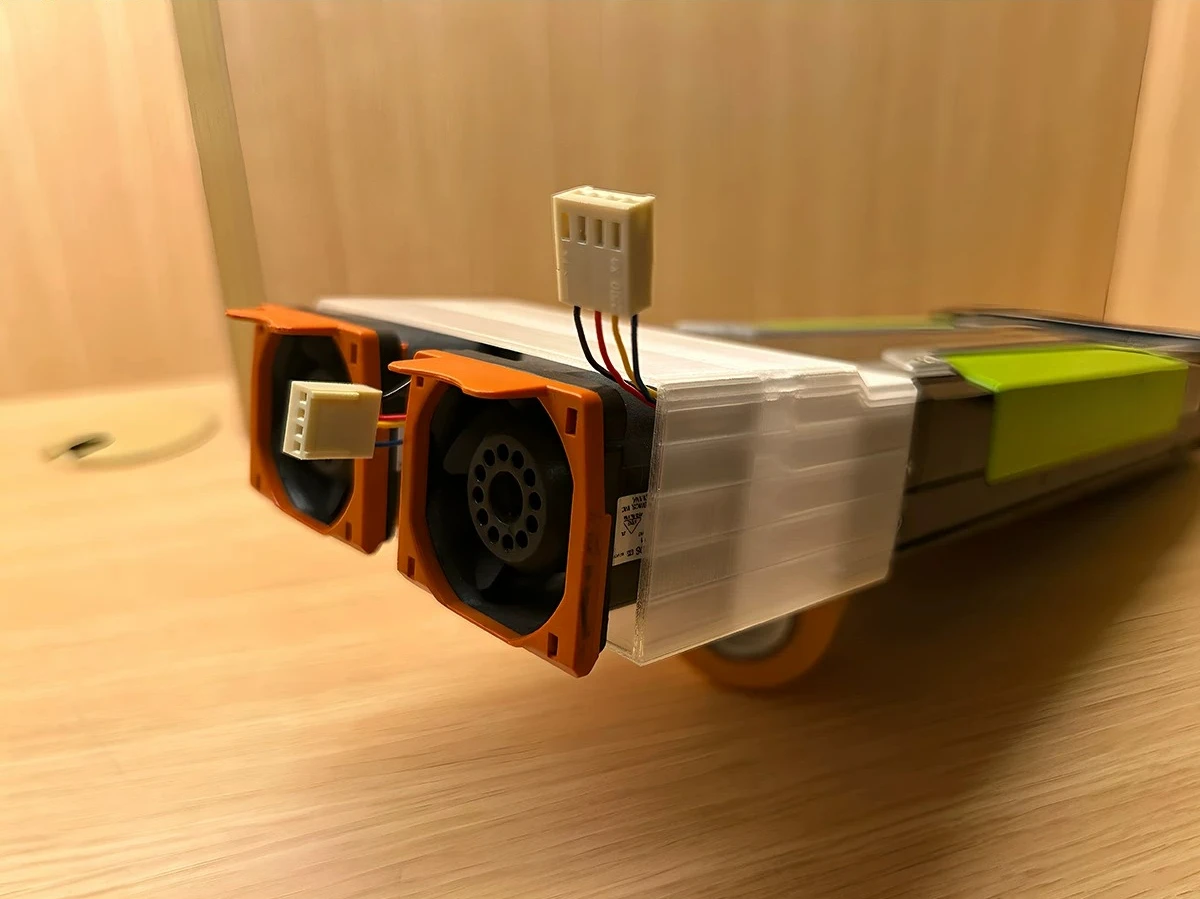 New Dual 40mm High RPM Fan Assembly for NVIDIA for Tesla V100S P100 P40 M40 GPU