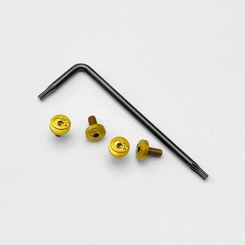 1 Set 4 Colori Grip Maniglia Viti con Chiave per Kublai Khan P4 1911 Modelli Protezione in Legno Fai da Te Creazione di Accessori di Riparazione Parte Chiodi