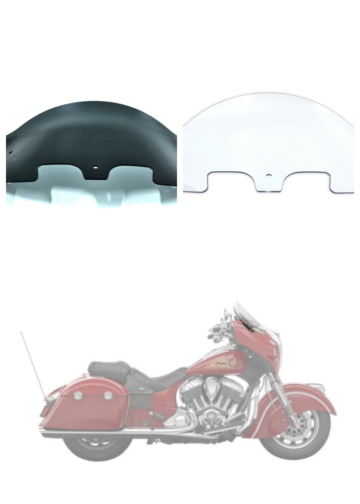 Panical Front Windshield Accessories Motorbike Wind Deflector Windscreen For Indian Chieftain Highway Master Front Windshield