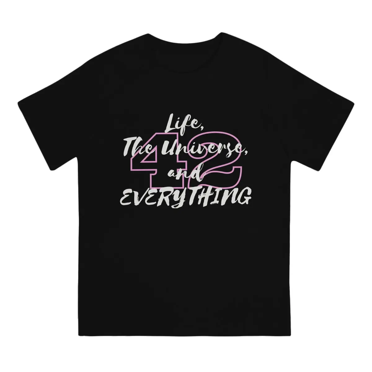 42 The Answer To Life The Universe And Everything Classic Tshirt Homme Men's Clothes Polyester T Shirt For Men