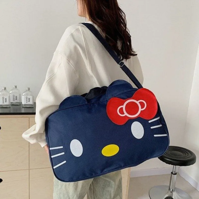 Hello Kitty borsa da viaggio carina impermeabile borsa da viaggio per cartoni animati di grande capacità borsa da viaggio portatile a breve distanza