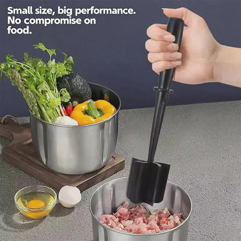 Plastic Vegetable Cutter Handheld Meat Miner Cooking Spatula Meat Potato Salad Tomato Mixing Spatula Kitchen Tools
