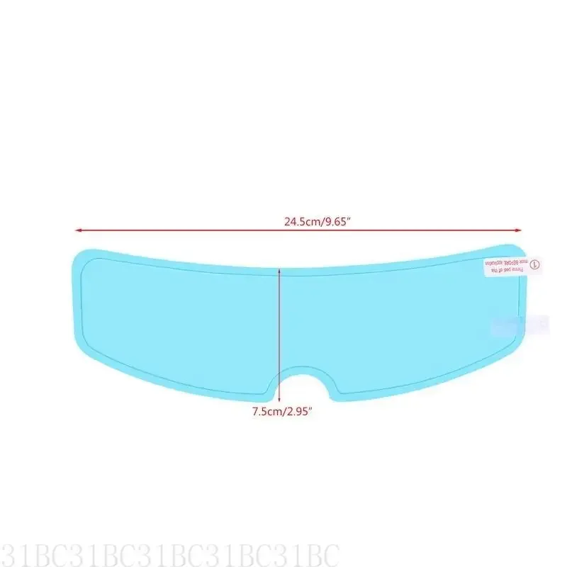 652F فيلم عالي الوضوح العدسة واضحة مضاد للطفق ملصق مقاوم المطر لملحقات طلاء قيادة سلامة الدراجات النارية