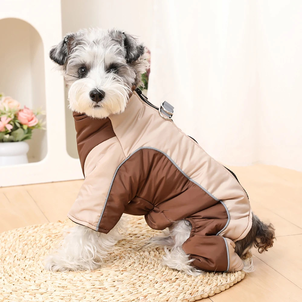 Wasserdichter Hundeanzug, Winterkleidung für Haustiere, warme, reflektierende Wolljacke für kleine und mittelgroße Hunde, Mops- und Chihuahua-Kostüm. – Detail 14