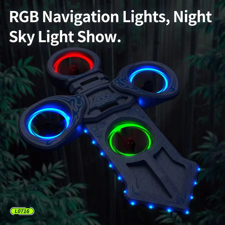 2.4G RC 플라잉 소드 - EPP 폼, 360 °   턴블링 및 서클링, 다채로운 LED, 어린이를 위한 원격 제어 쿼드콥터 비행 장난감