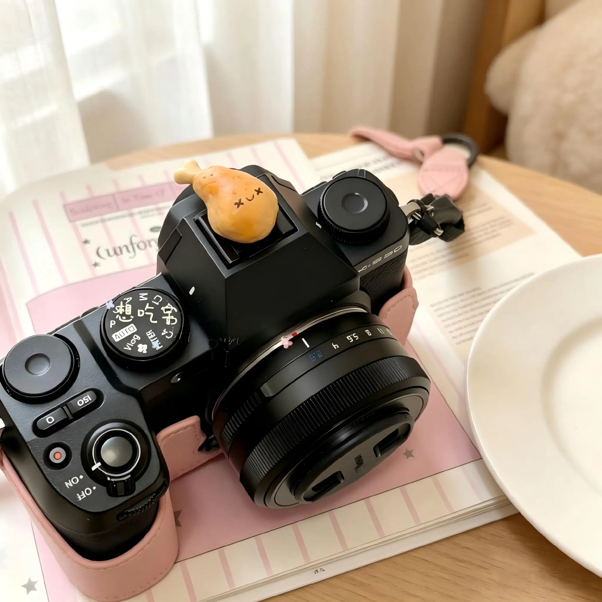 Kawaii Dessert Series Hot Shoe Cap, Dustproof Anti-Scratch, For Sony A6700 A7C Fujifilm X-T30 Canon R10 Nikon Zfc Z6 III DSLR