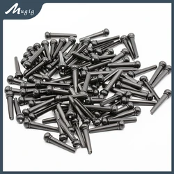 100PCS Black ABS Bridge Pins Accessories For  Acoustic Classic Folk Guitarra Bridges Pins DIY Guitar Luthier Repair Replacement