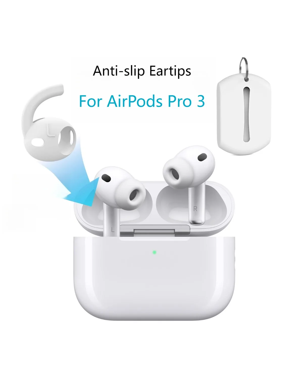 Embouts d'oreille en Silicone pour AirPods Pro 3, oreillettes de remplacement antidérapantes à réduction de bruit pour AirPods 2025, nouveau sac de rangement d'embouts Pro3