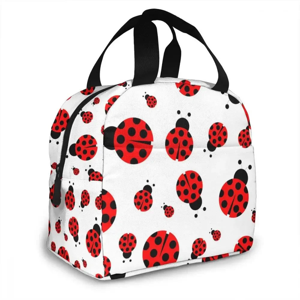 Ladybug Cooler Lunch Box Portable Insulated Lunch Bag Thermal Food Picnic Lunch Bags