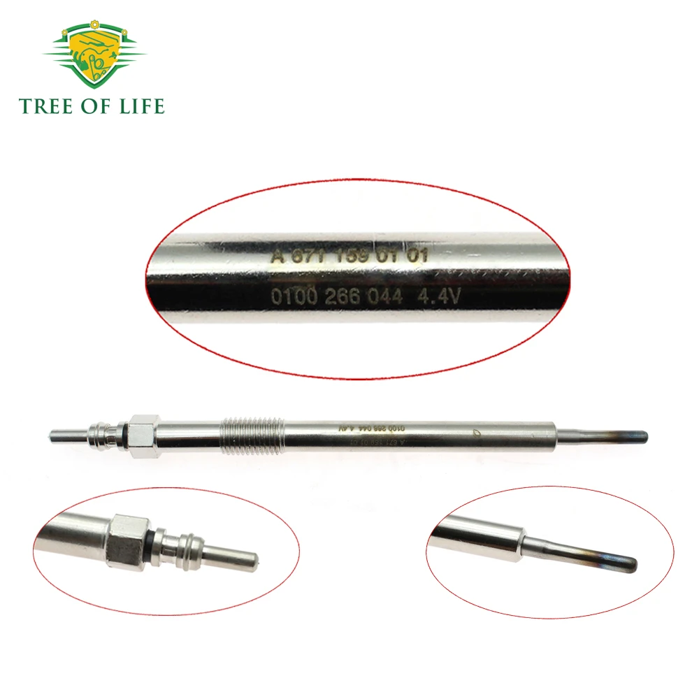 4/8/12X Heater Glow Plugs For SSANGYONG ORIGINALE ACTYON SPORTS I II KORANDO C RODIUSCOD REXTON 2.0 6711590101 A6641590001