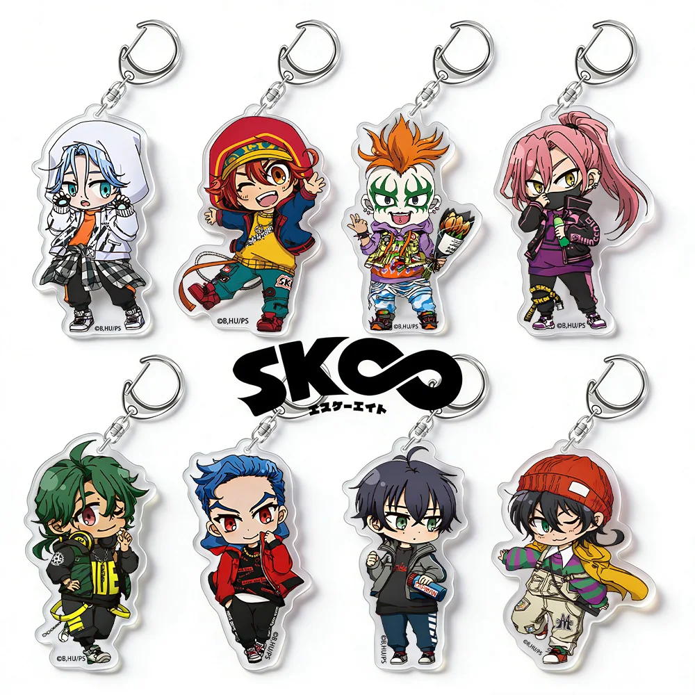 SK8 the Infinity Reki Langa Miya Shadow Cherry Joe Adam Tadashi Chibi Anime Acrylic keychain Bag pendant holiday gift Toy  