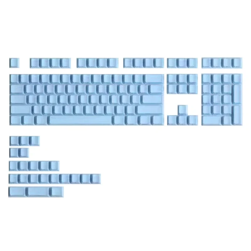 131Keys Backlights Keycaps, Throught Side Print Keycaps Set,   Double Shot for Machanical Keyboards