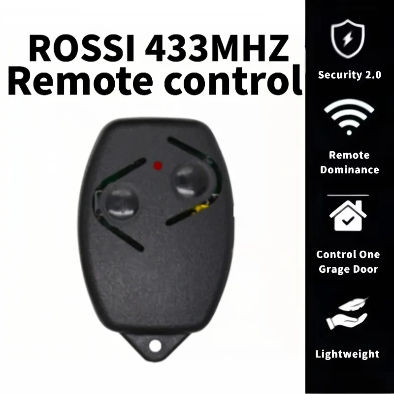 ROSSI Automatic Door Remote Control 433.92MHz Garage Door Opener Handheld Transmitter