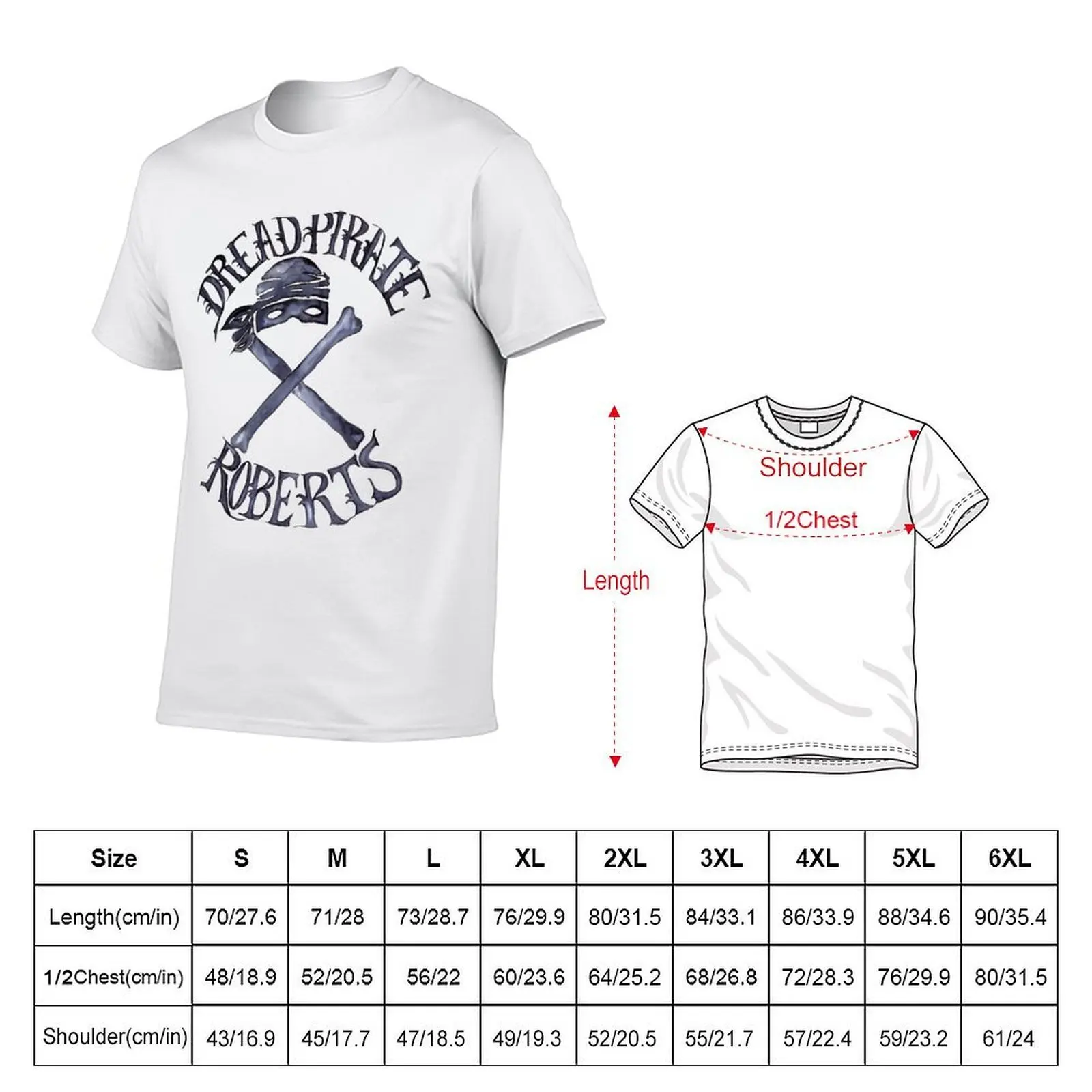 Dread Pirate Watercolor T-Shirt custom shirt blue archive black t-shirts for men