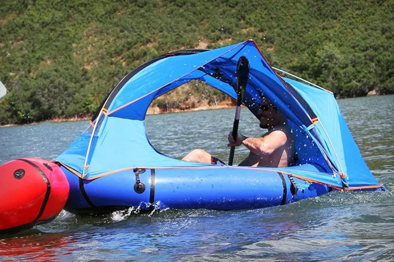 Foldable Blue Floating Shoal Tent Water Boat Raft Tent for Kids & Adults Newly