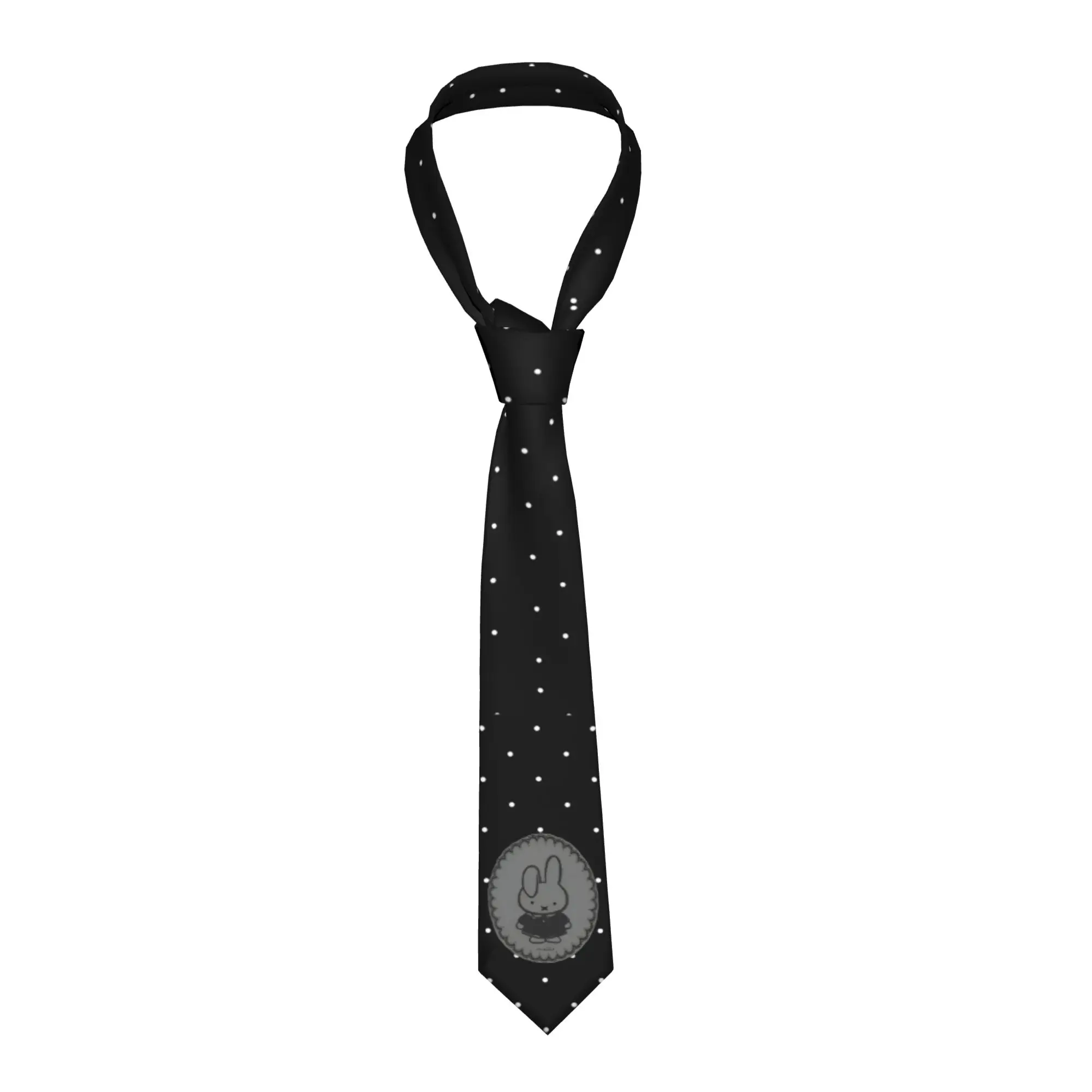 Cute Rabbit Cartoon Miffyy  Men Neckties 8 cm Narrow  Neck Ties for Men Shirt Accessories Gravatas Wedding Accessories  Business