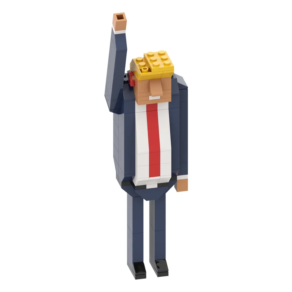 MOC Donald Trump Mattoni Modello Cartoon Figure America Presidente Candidato Donald Trump Building Blocks Giocattolo Regalo