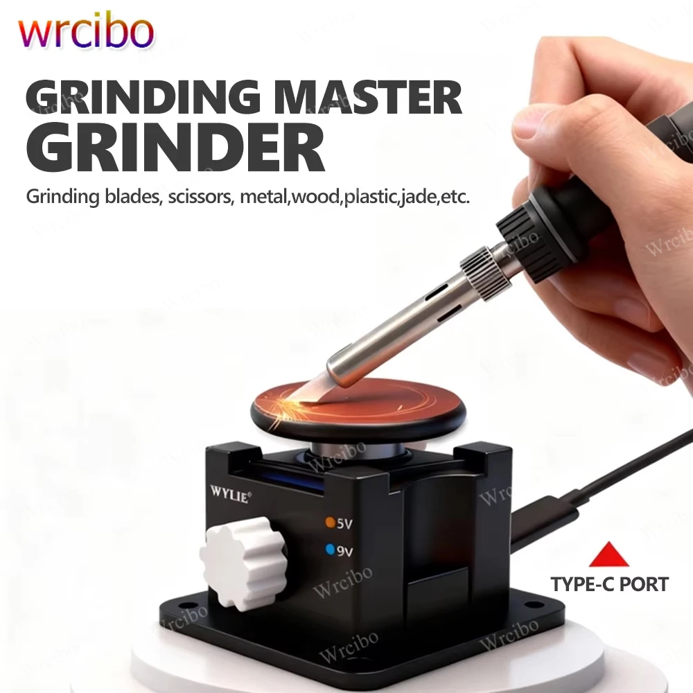 

WYLIE MORO-35 Mini Grinding Machine 5V/9V 10000RPM Portable Sharpener for Probe Tips Metal Scissors Tweezers Polishing Tools