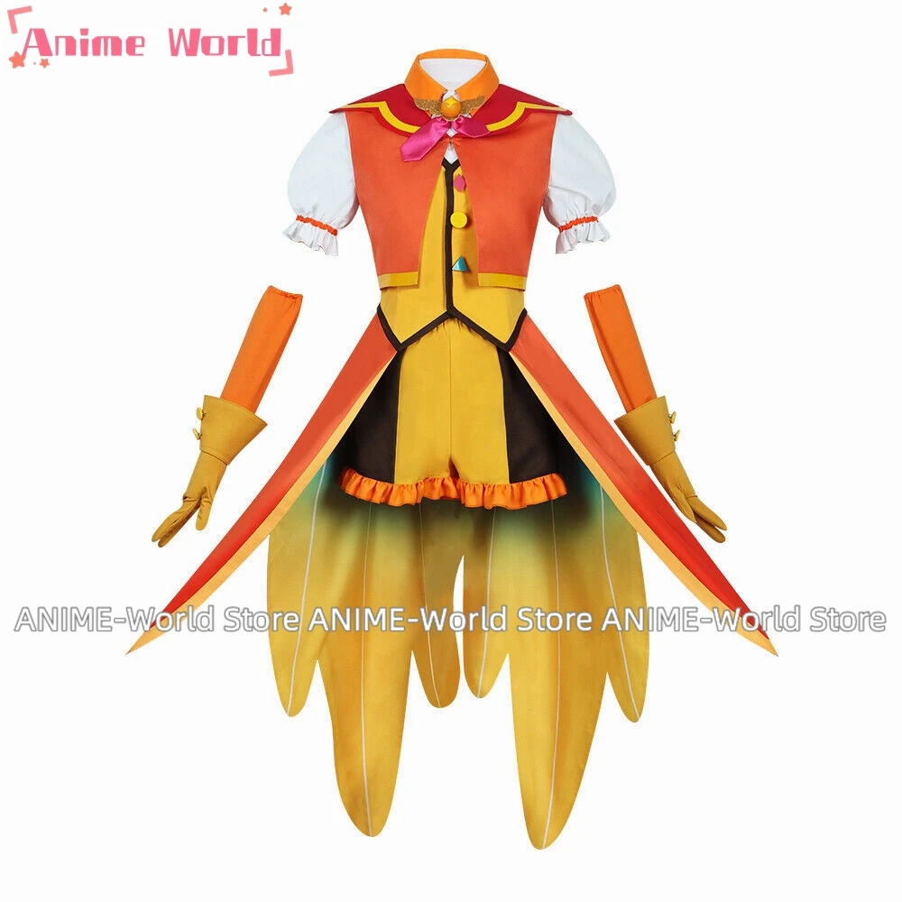 《Custom size》Anime Halloween Hirogaru Sky Precure Cure Wing Ageha Dress Cosplay Costume