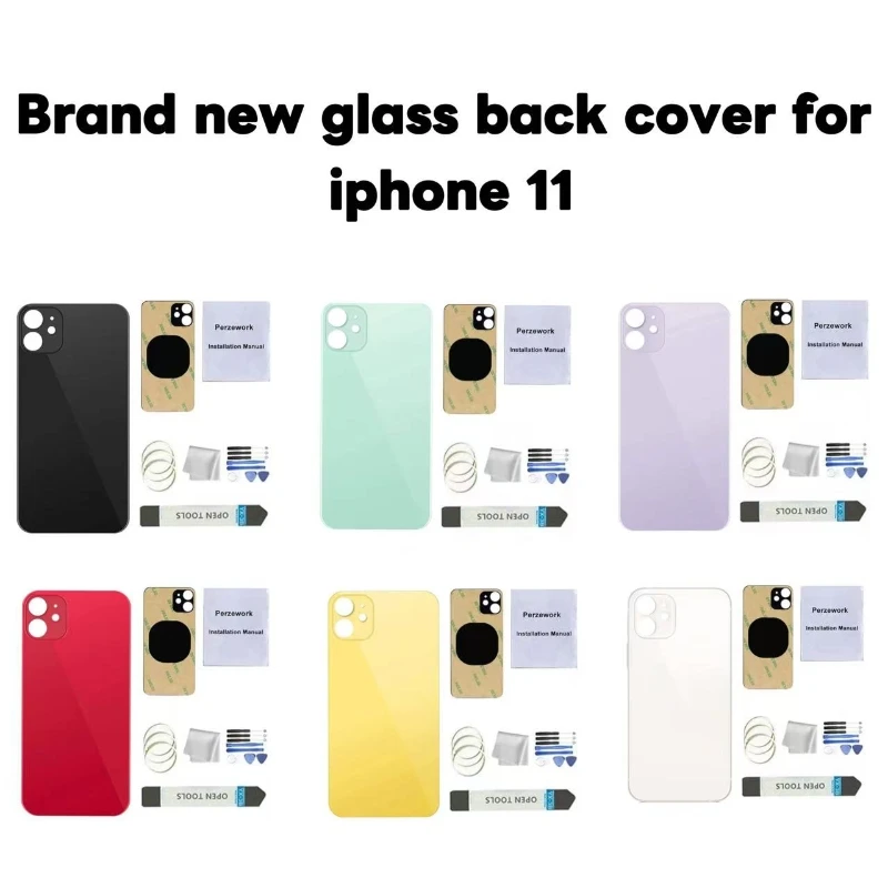 لاستبدال الزجاج الخلفي لهاتف iPhone 11، مع مادة لاصقة وأدوات #1