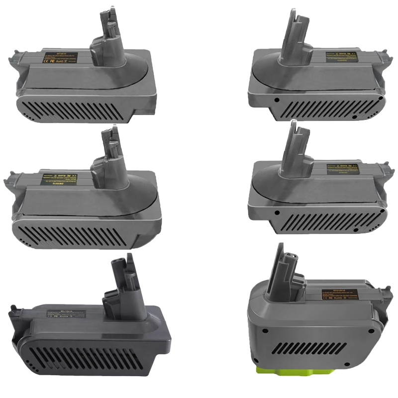 Battery Adapter for Makita/Milwaukee/DeWalt/Ryobi/Ein/Bosch/Craftsman 18V Lithium Batteries To for Dyson V10 Vacuum Cleaner