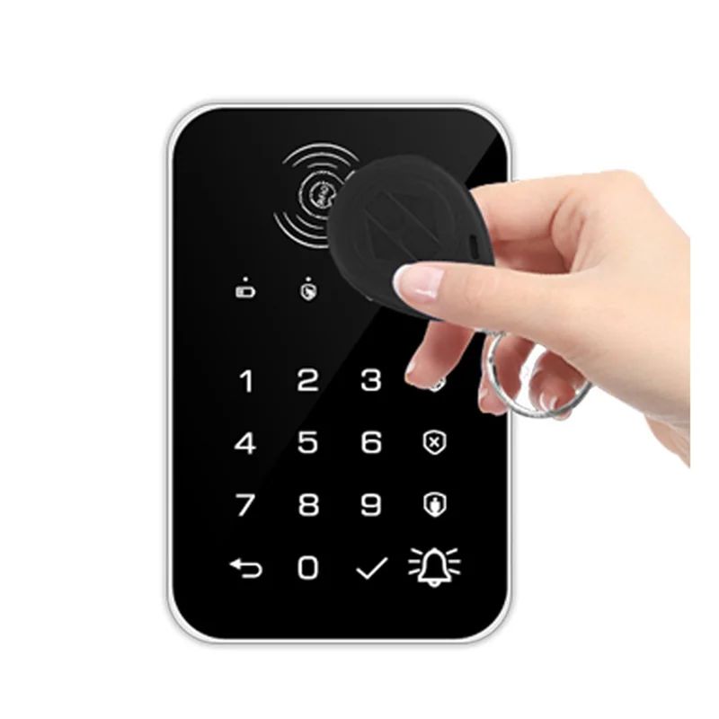 433MHz Wireless Keyboard Touch Pad Doorbell Button for G50 / G30 / PG103 / W2B WiFi Alarm RFID Card Rechargeable