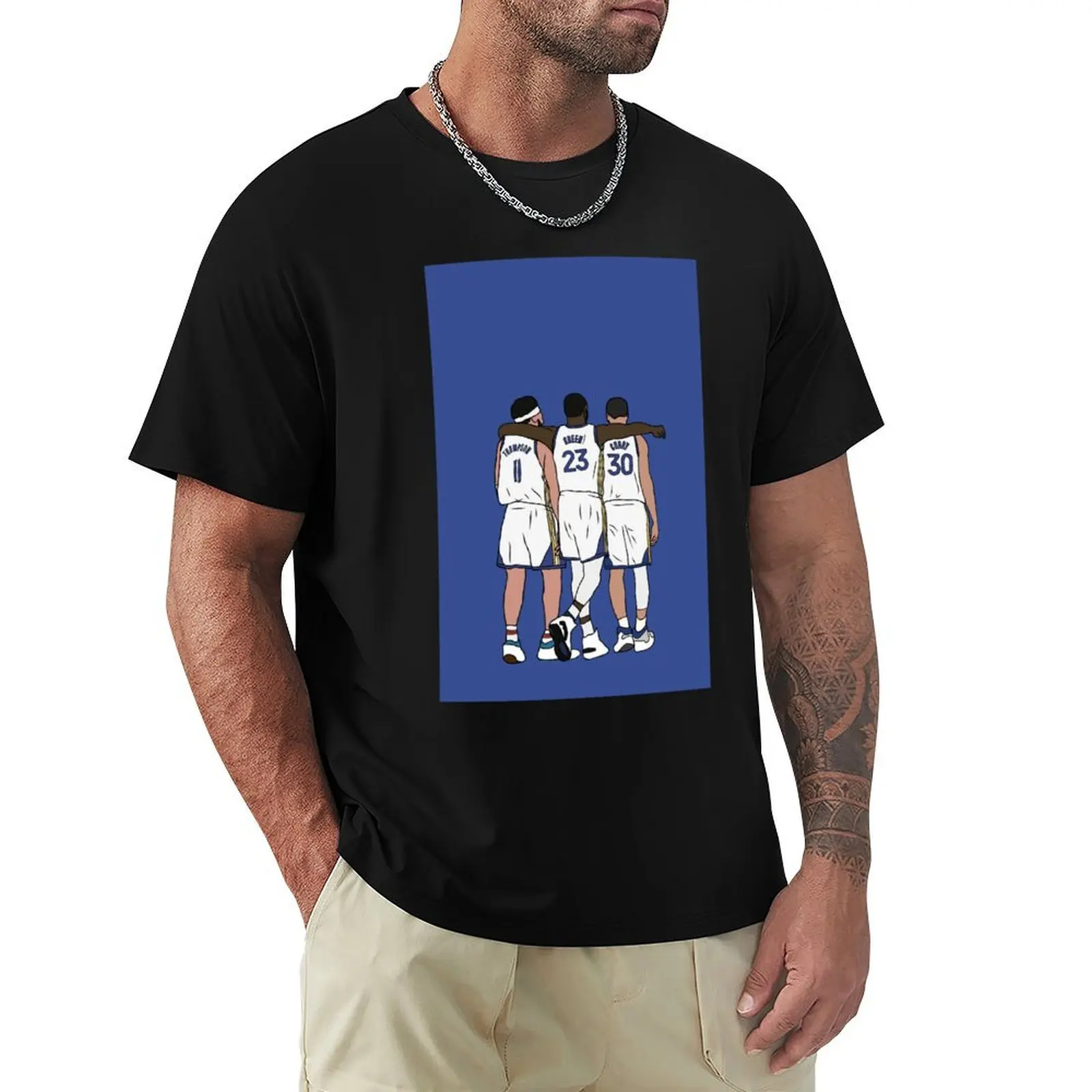 

Klay, Draymond Steph T-Shirt Basic Lightweight Short Sleeve Tee