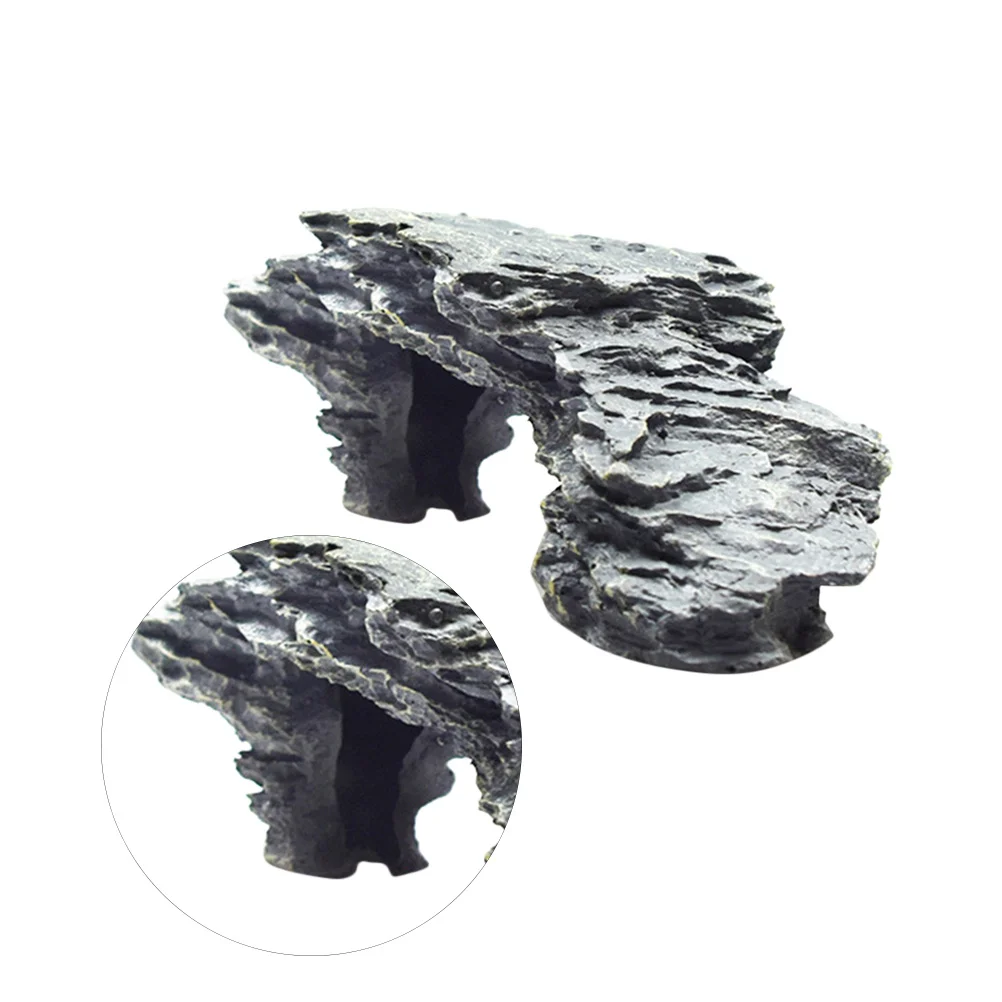 

Turtle Climbing Platform Large Size Eco-Friendly Resin Ramp for Reptile Tank Decor Dry Wet Aquarium Habitat Basking Slope
