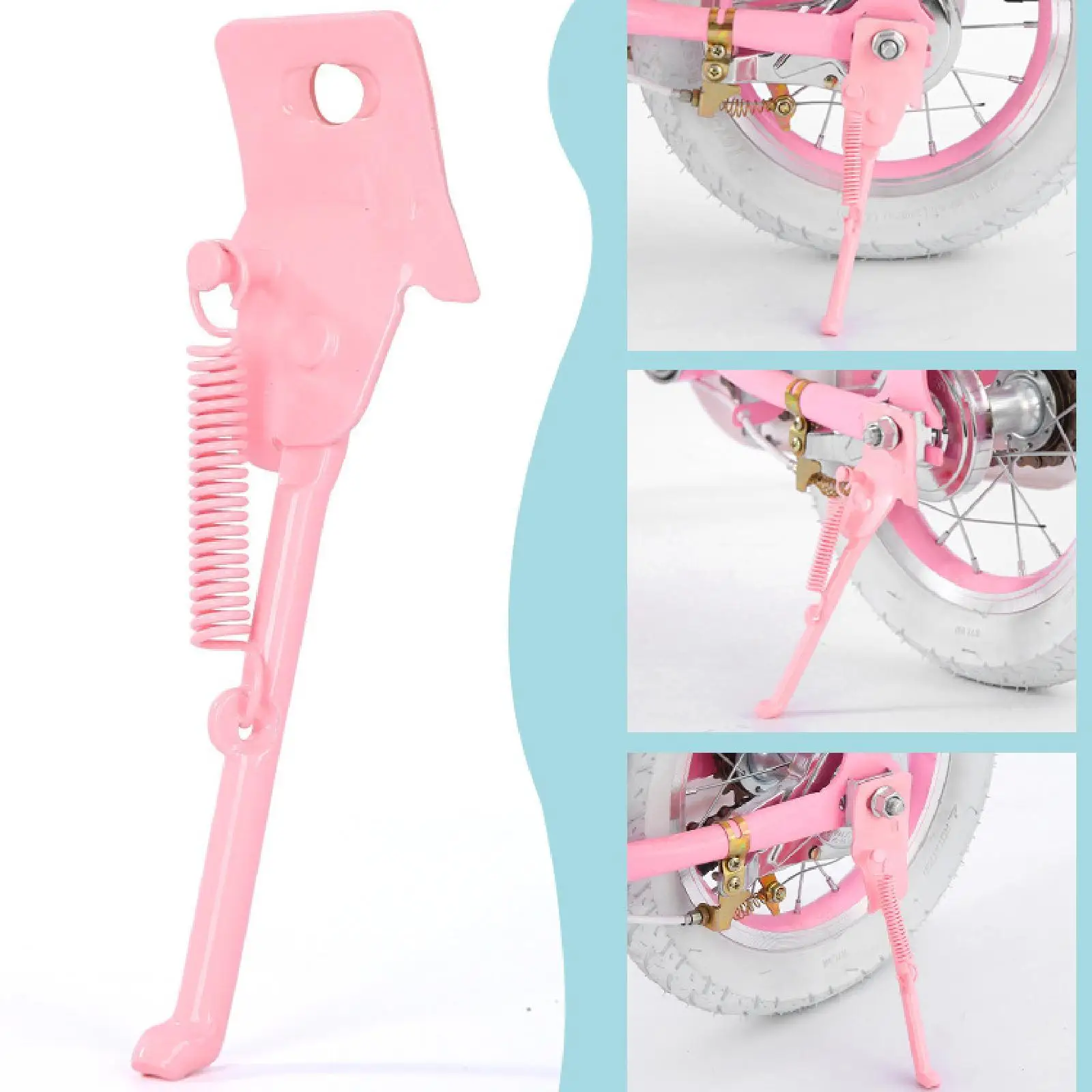

Kids Bike Kickstand Bicycle Leg Kick Stand Support Replacement Rear Mount Childrens Bicycle Kickstand for Bicycle Spare Parts