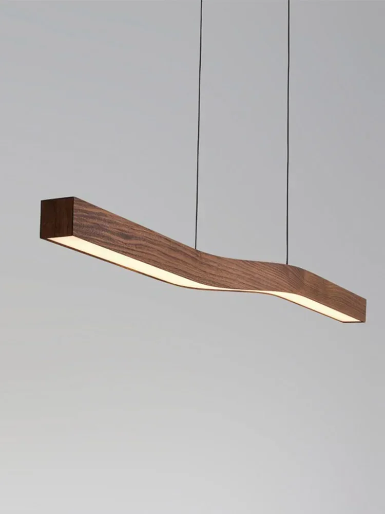 Creative Strip Office LED Pendant Lights Silent Bar Design Sense Tea Room and Japanese Restaurant Chandeliers Room Decor