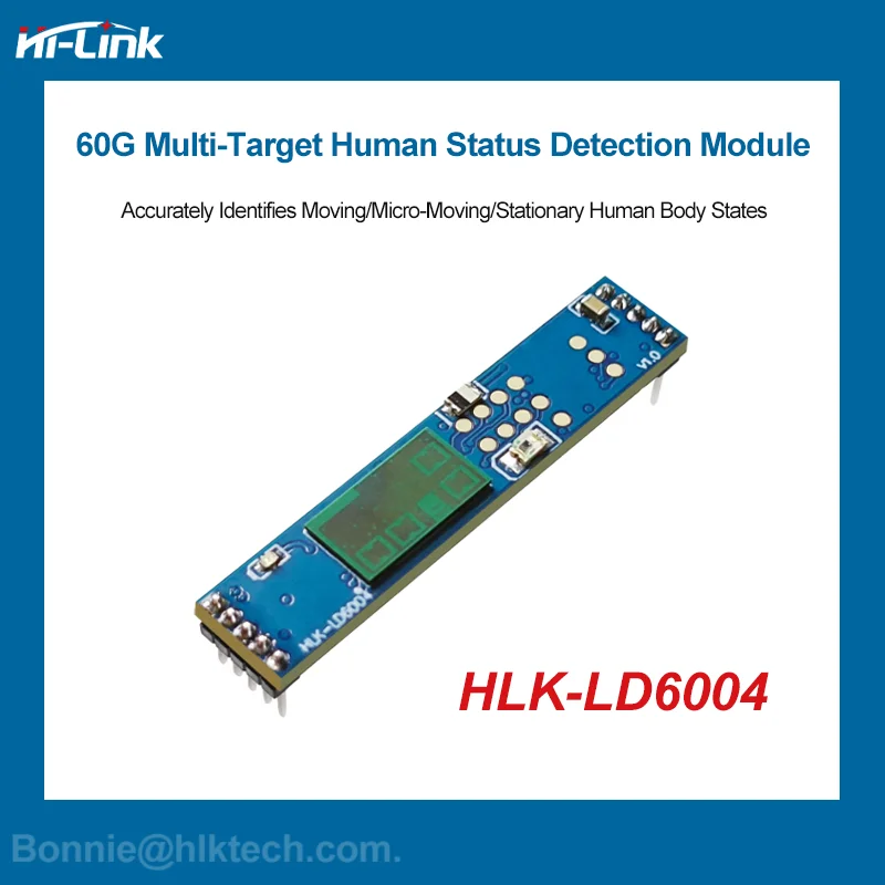 Hi-link 60G High-Precision Millimeter Wave Radar LD6004 Multi-Target 3D Human Presence Radar Sensor Module Test Board Kits