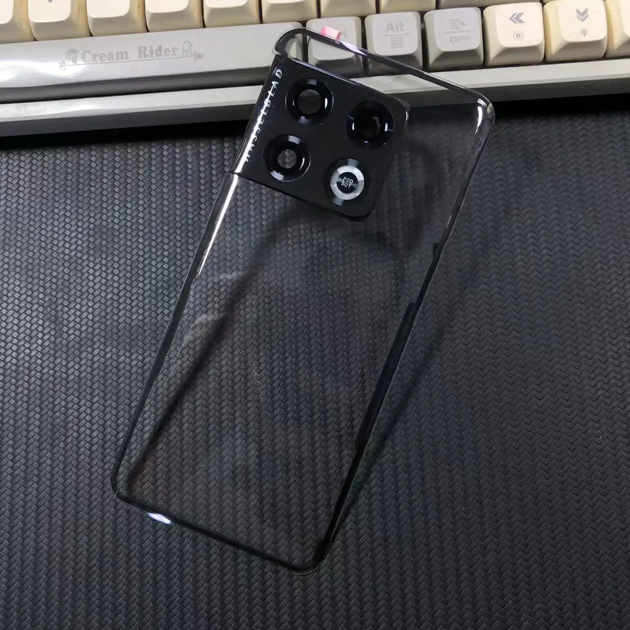 For oneplus 10 pro / 11 12 (modified) glass transparent battery back case