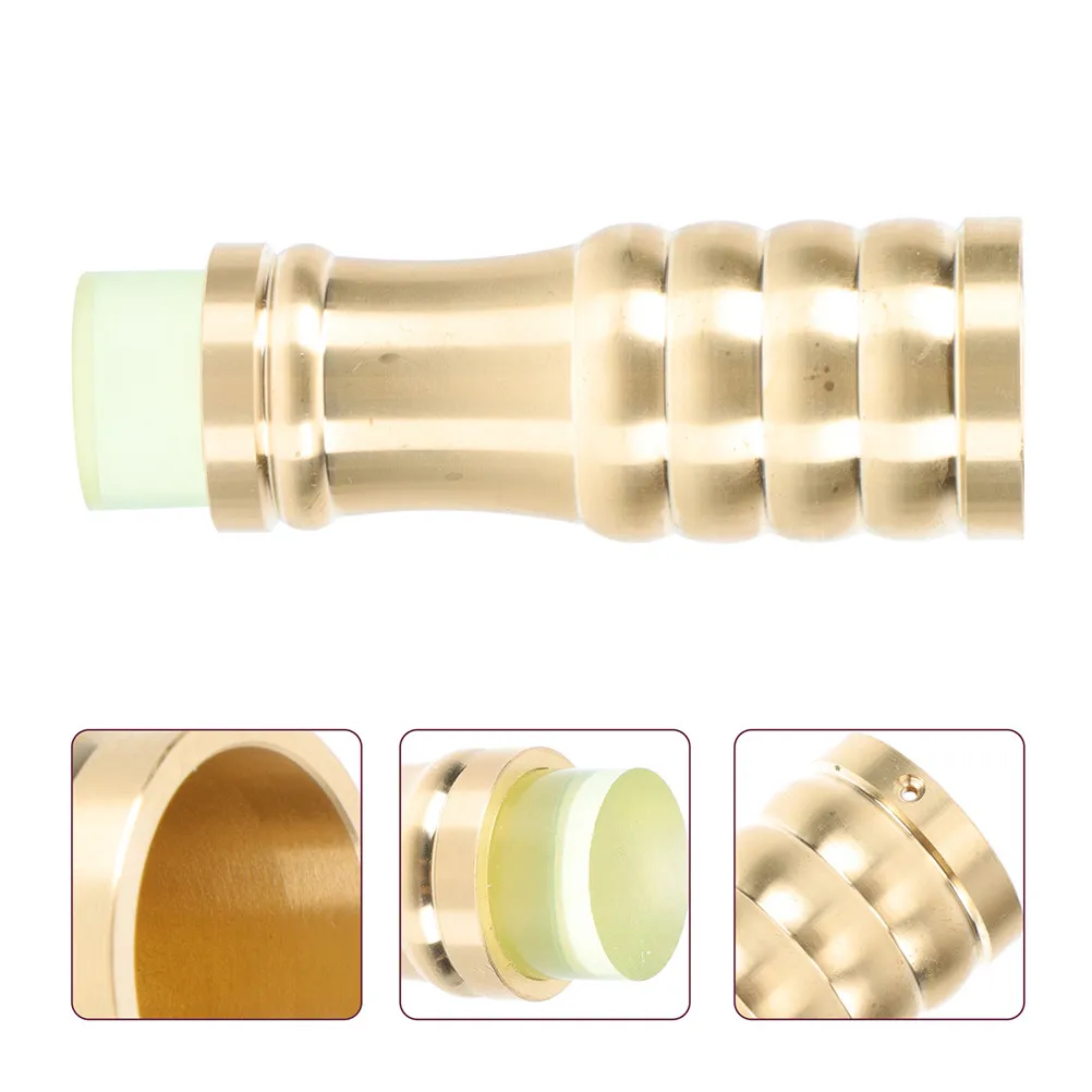 Non-Skid Walking Cane Tips Brass Core Rubber Bottom Crutch Foot Cover for Seniors Slip-Resistant Traction on Sand Gravel Grass
