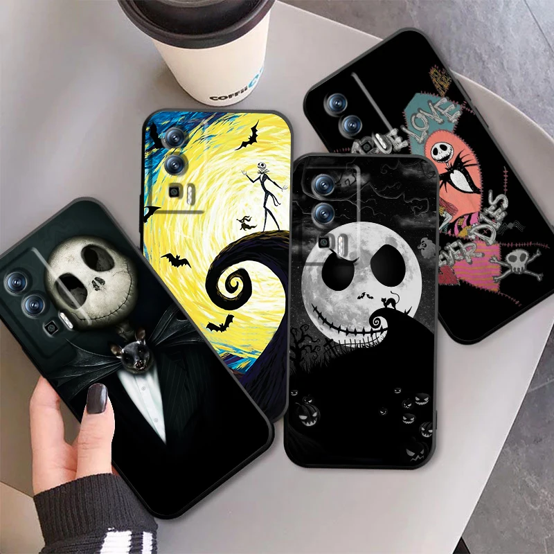 The Nightmare Before Christmas Cool For Xiaomi Redmi 9A 9C 9AT 10C 9 9T 10 12C 13C 8 12 K60 A1 K50 K40 5G Black Cover